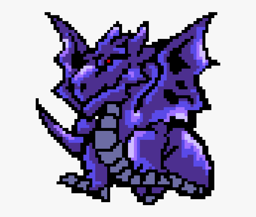 Transparent Purple Dragon Png - Pixel Art Maker Dragon, Png Download, Free Download