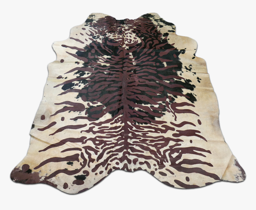 Tiger Cowhide Rug Size - Ruffle, HD Png Download, Free Download