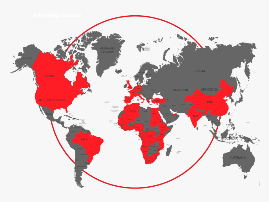 Map Of The World For Presentation, HD Png Download, Free Download