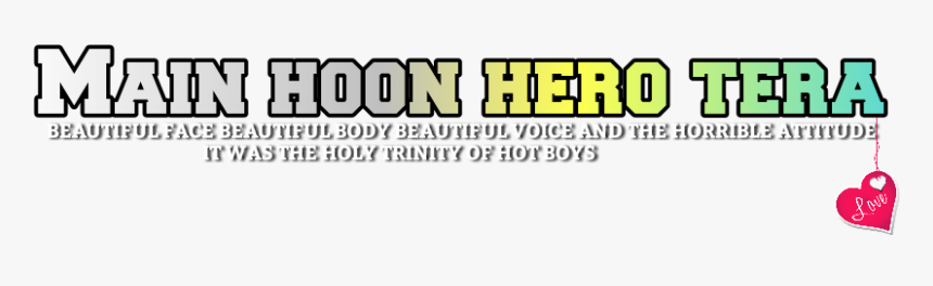 Main Tera Hero Png Text, Transparent Png, Free Download