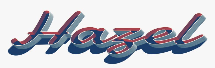 Hazel 3d Letter Png Name - Graphic Design, Transparent Png, Free Download