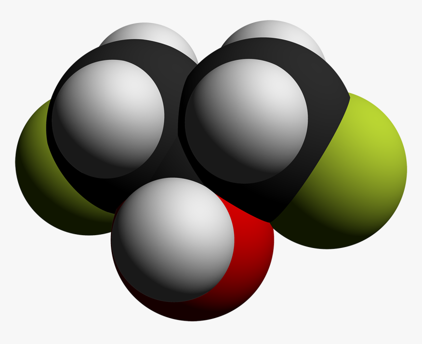 1,3 Difluoro 2 Propanol 3d Vdw By Ahrls 2012 - Circle, HD Png Download, Free Download