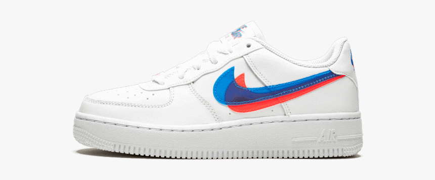 Nike Air Force 1 3d - Nike Air Force White Blue, HD Png Download, Free Download