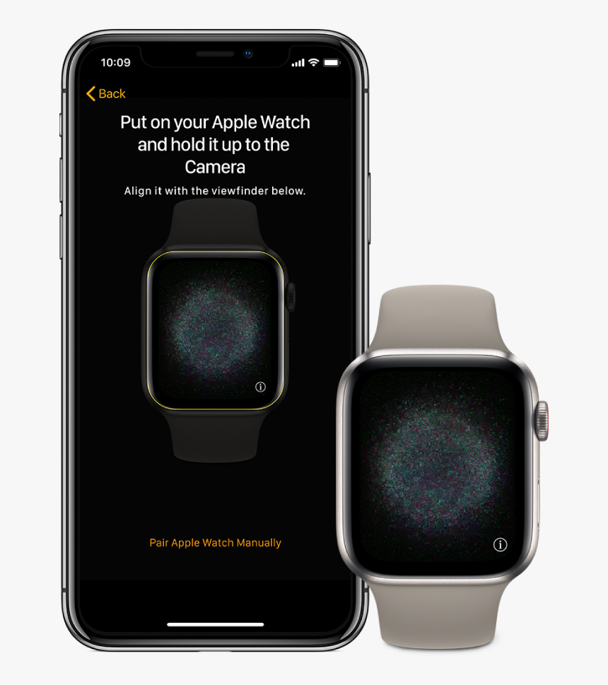 An Iphone And Watch, Side By Side - Pair Apple Watch, HD Png Download, Free Download