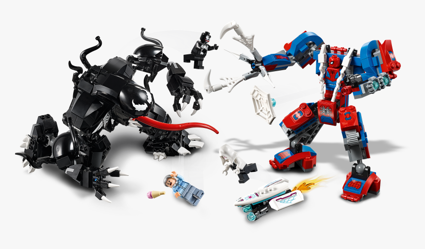 Spiderman Lego Set With Venom And Ghost Spider, HD Png Download, Free Download