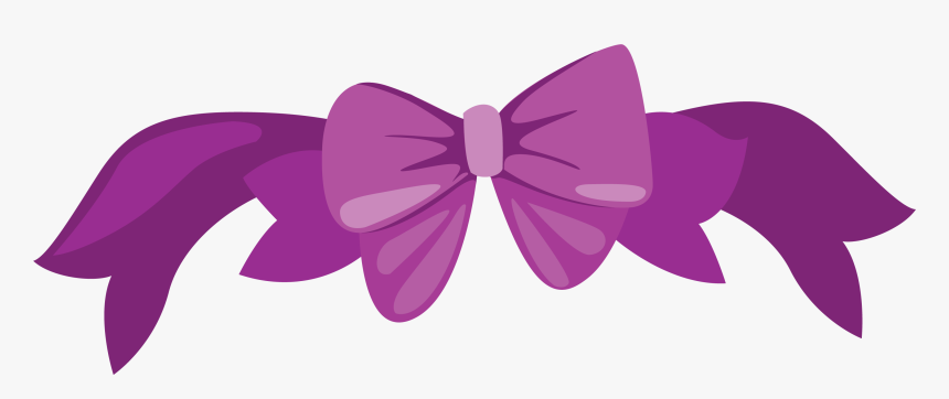 Purple Clip Art Little - Bow Tie, HD Png Download, Free Download