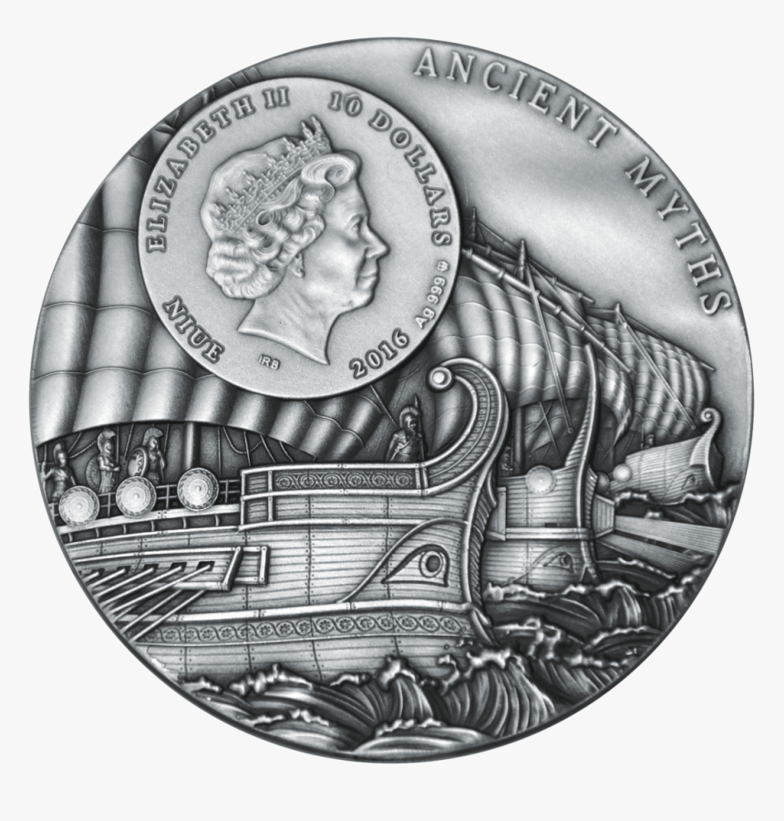 Transparent Trojan Horse Png - Trojan Horse Ancient Myths 2 Oz Silver Coin 10$ Niue, Png Download, Free Download