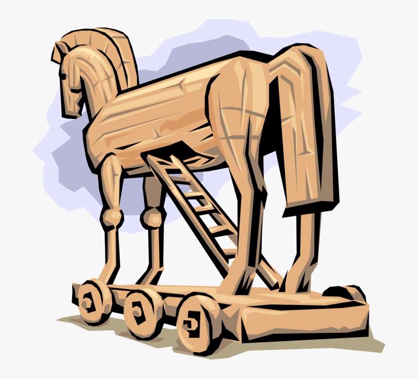 Vector Illustration Of Ancient Classical Antiquity - Trojan Horse Allusion, HD Png Download, Free Download