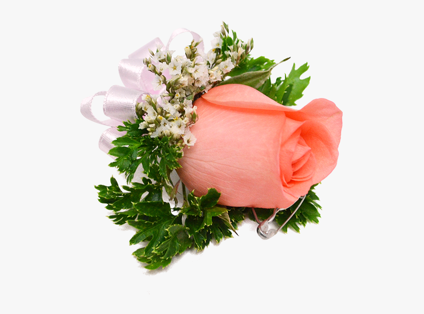 Boutonniere Rose Coralpink - Bouquet, HD Png Download, Free Download