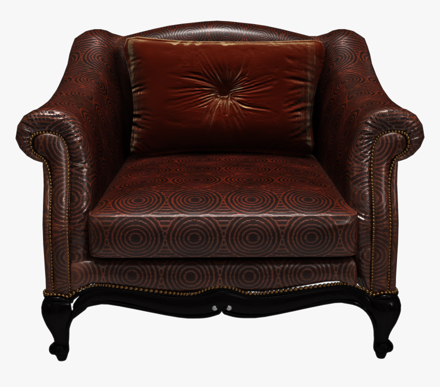 Brown Armchair Png Image - Leather Chair Transparent Background, Png Download, Free Download