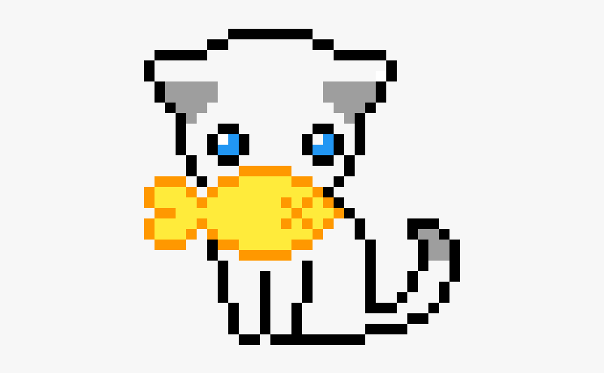 Pixel Art Cat Easy, HD Png Download, Free Download