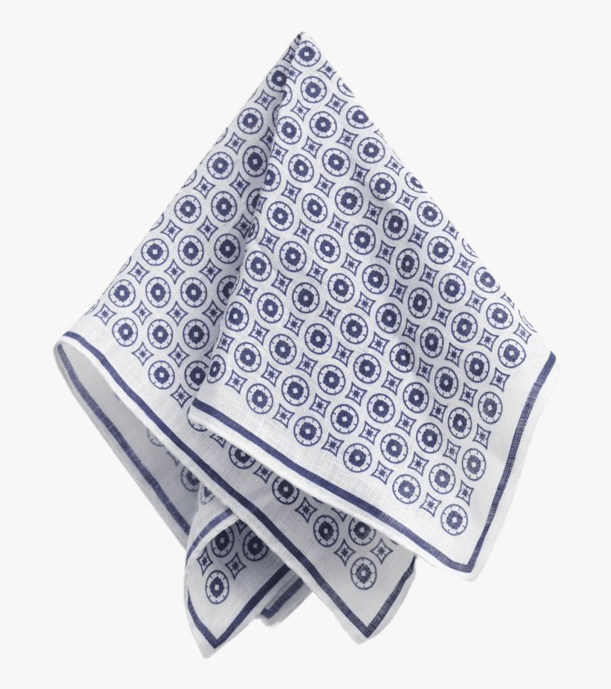 White And Blue Handkerchief - Wallet, HD Png Download, Free Download