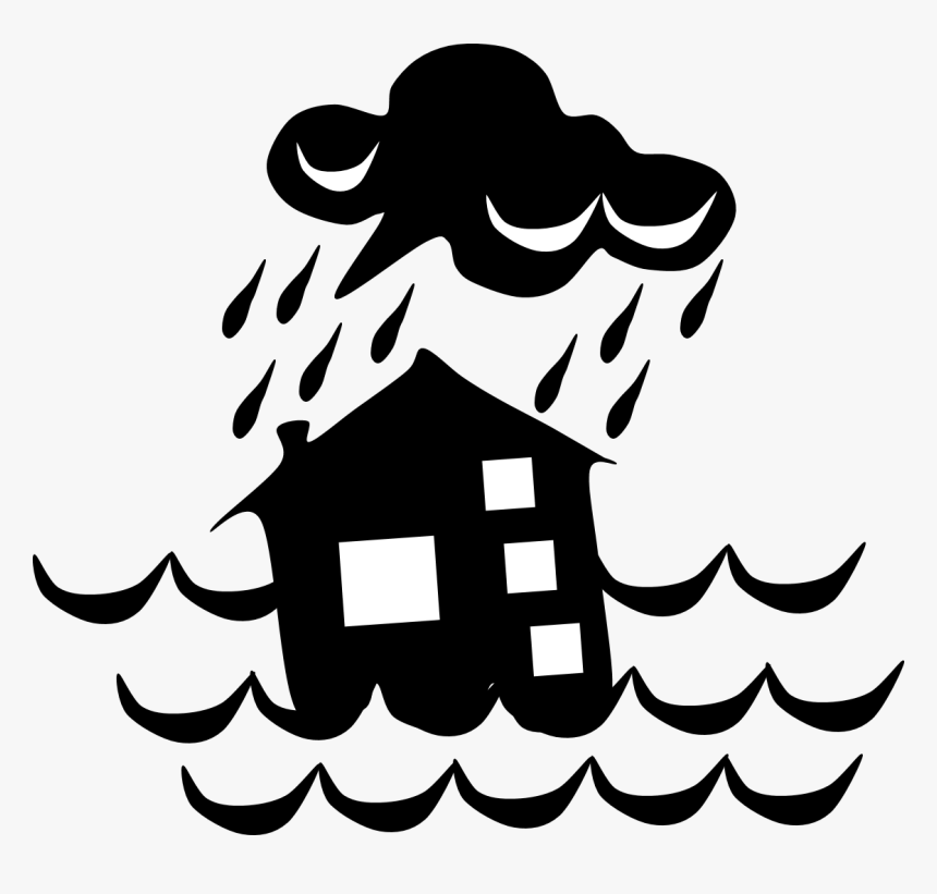 Natural Disaster Clipart Free - Natural Disaster Clipart Black And White, HD Png Download, Free Download