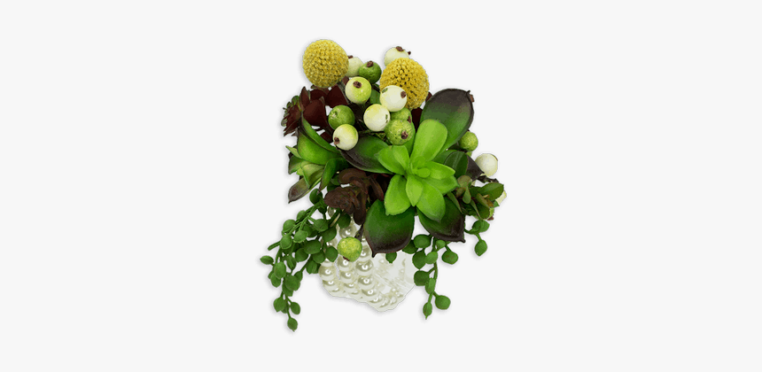 Green Spring Flower Basket Transparent, HD Png Download, Free Download