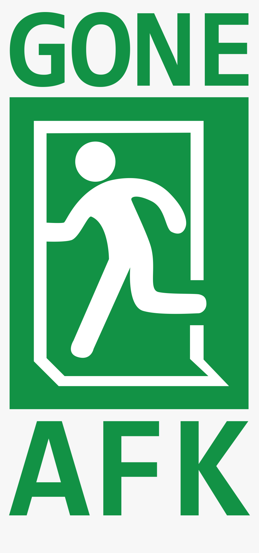 Transparent Afk Png - Exit For Emergency Use Only Sign, Png Download, Free Download