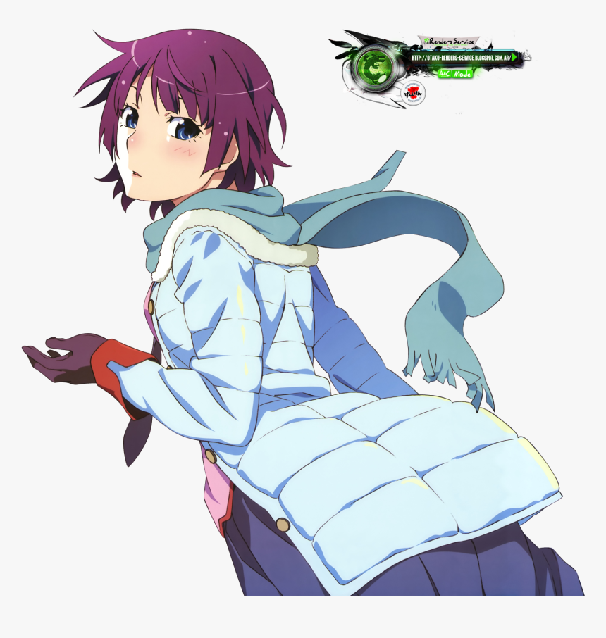 Transparent Hitagi Senjougahara Png - Hitagi Senjougahara Render Winter, Png Download, Free Download