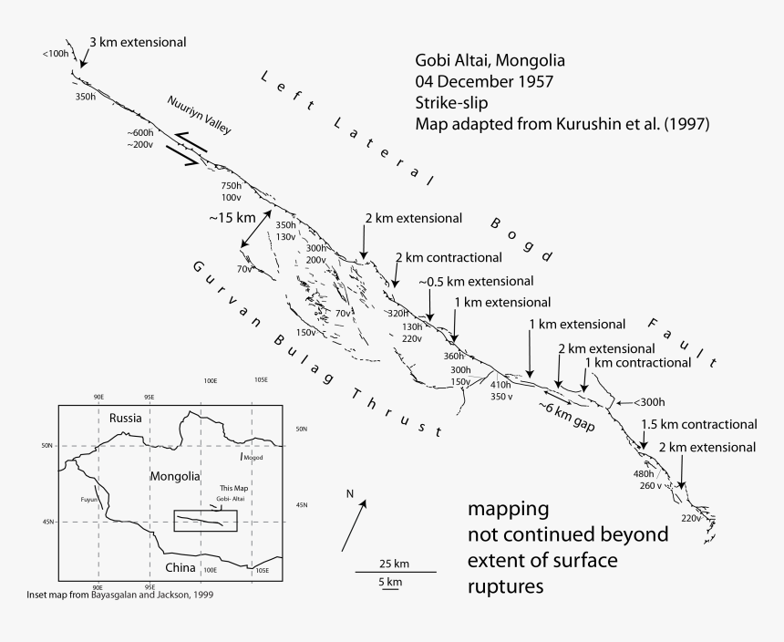 Mongolia Earthquake 1905 Crack, HD Png Download, Free Download