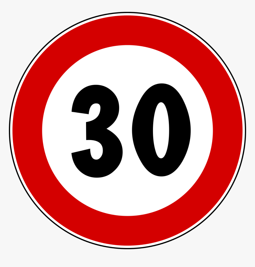30 Speed Limit Sign, HD Png Download, Free Download