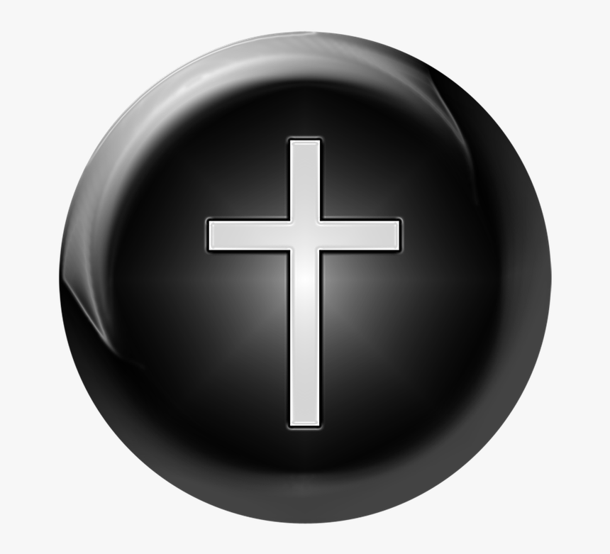 Black, Christian, Church, Orb, Button, Religion, Circle - Boton Religioso Png, Transparent Png, Free Download