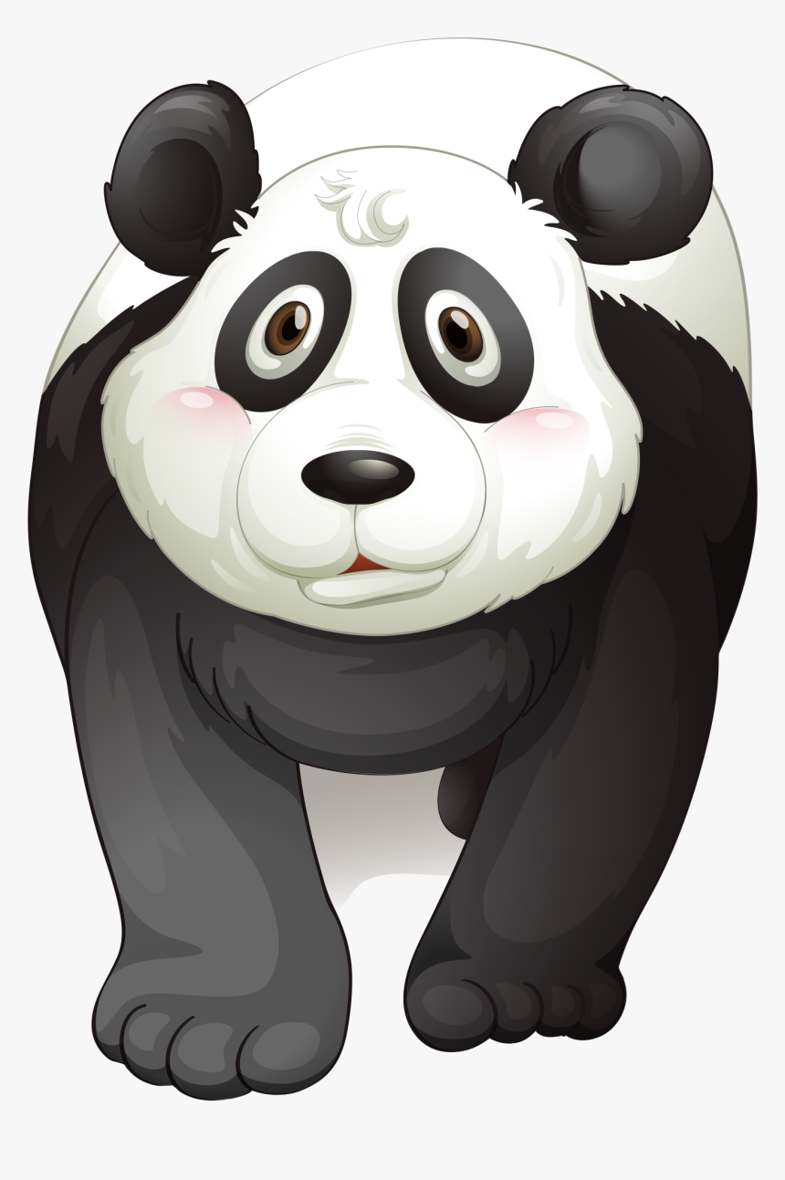 Giant Panda Bear Lion - Panda With Board, HD Png Download, Free Download