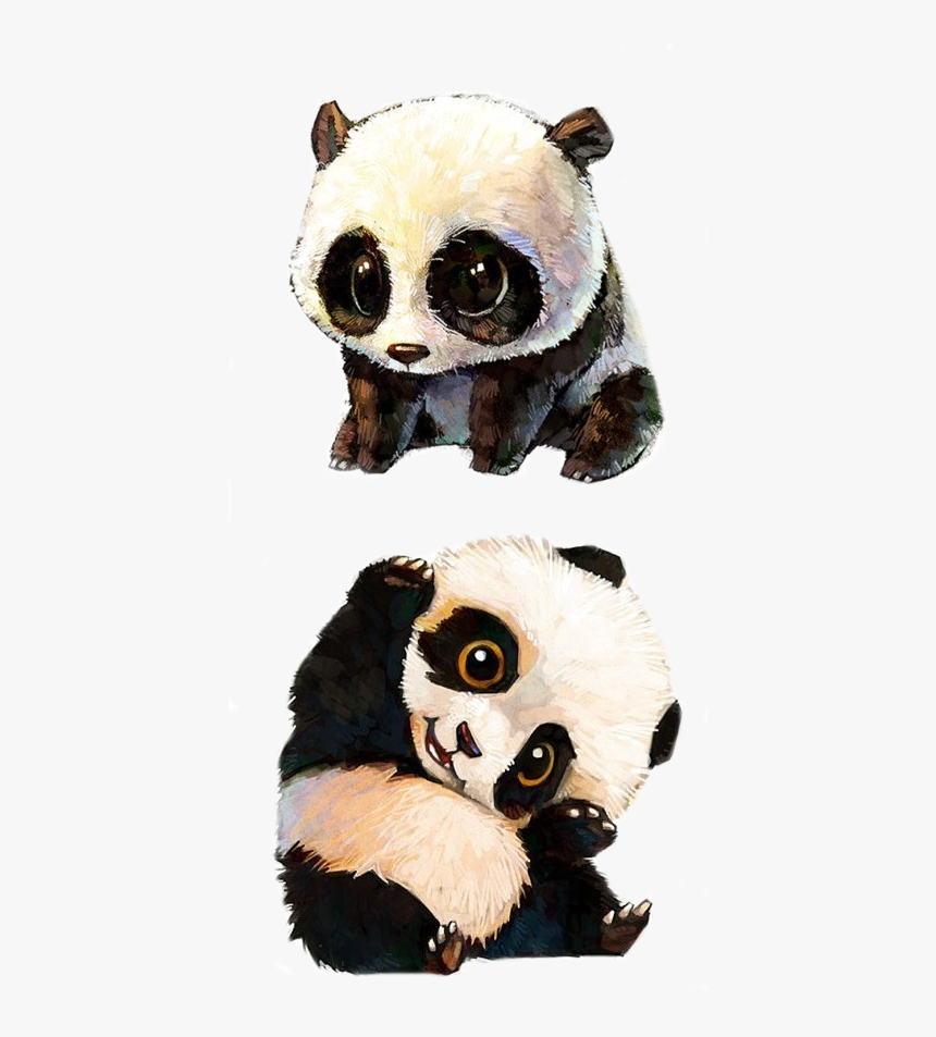 Clip Art El Gigante Roja De - Cute Baby Panda Art, HD Png Download, Free Download