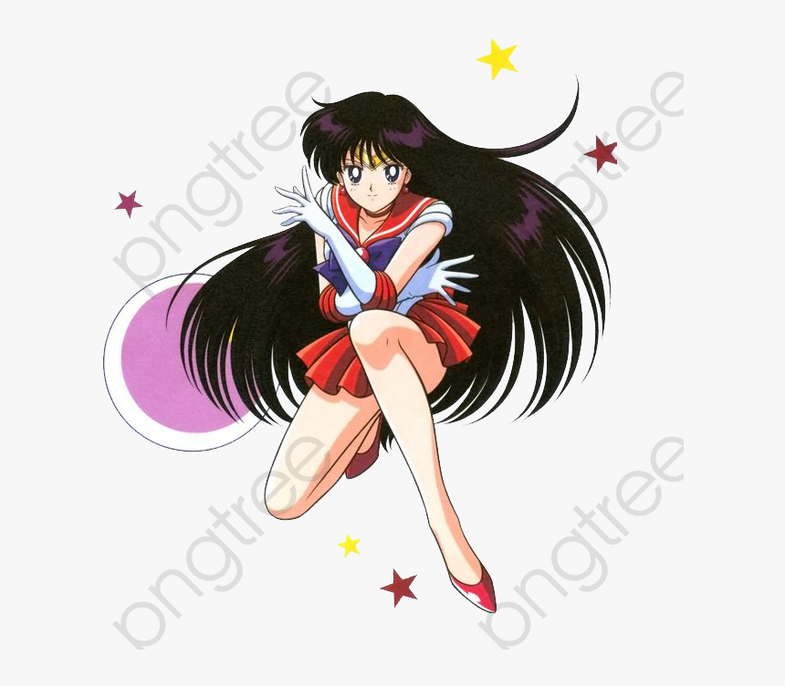 Transparent Long Hair Clipart - 美 少女 战士 火野 丽, HD Png Download, Free Download