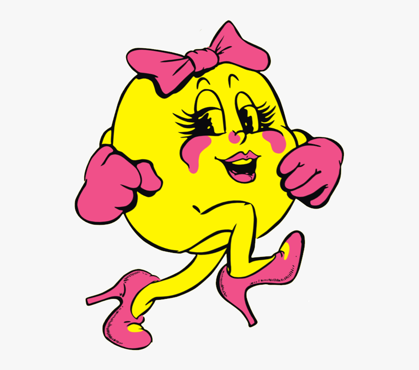 Pac Man , Png Download - Ms Pacman Sideart, Transparent Png - kindpng.