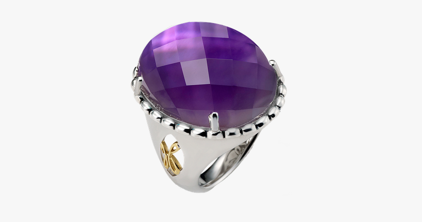 Designs By Hera Raya  Two Tone Ring - Amethyst, HD Png Download, Free Download