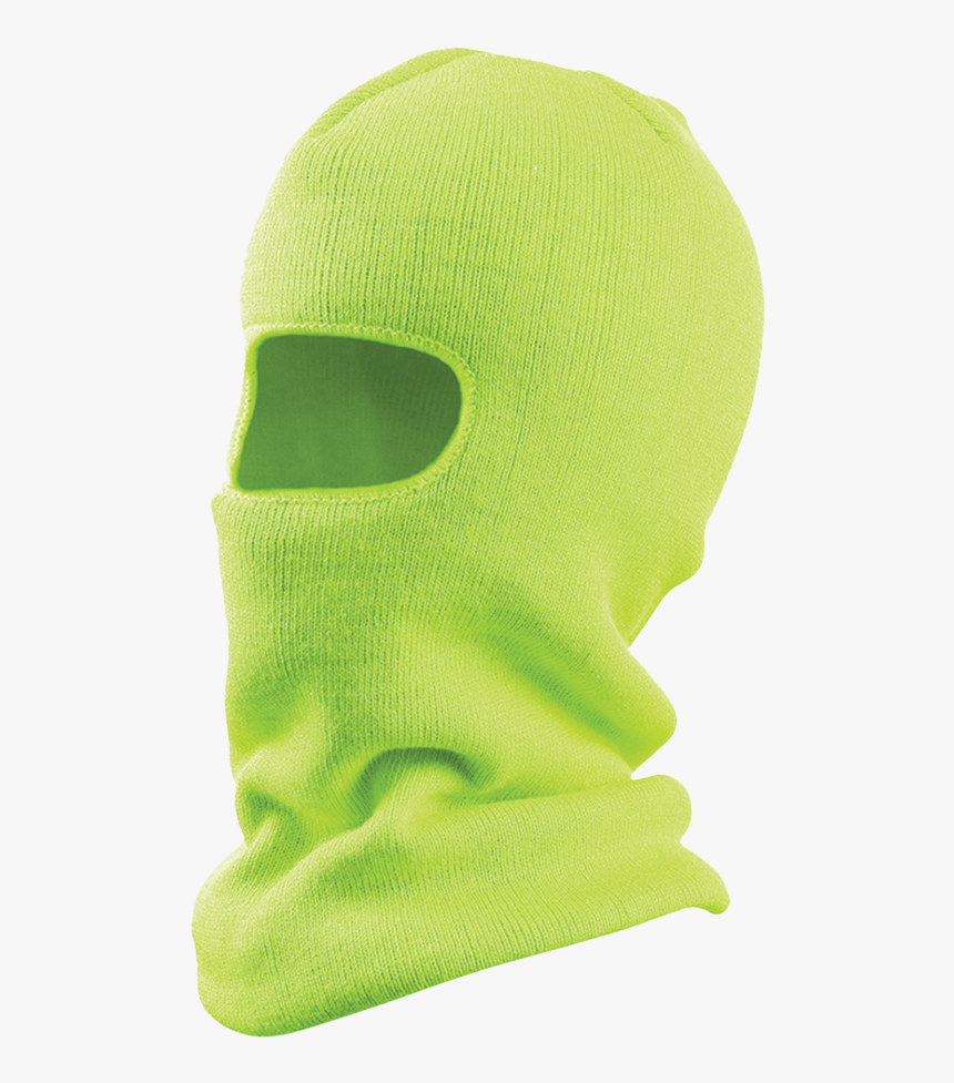 Tough Duck Mens Fx 40 Balaclava Fluorescent Green Detail - Wool, HD Png Download, Free Download