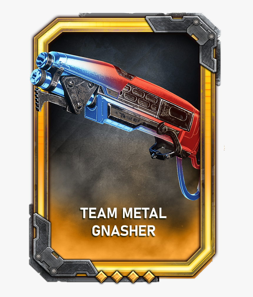 A Chromatic Red Or Blue Gnasher Called Team Metal - Gears 5 Tour Of Duty Rewards, HD Png Download, Free Download