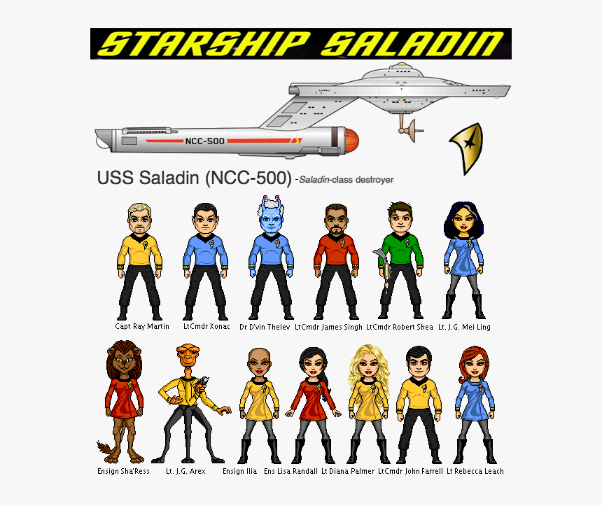 Transparent Star Trek Ship Png - Saladin Class Starship, Png Download, Free Download