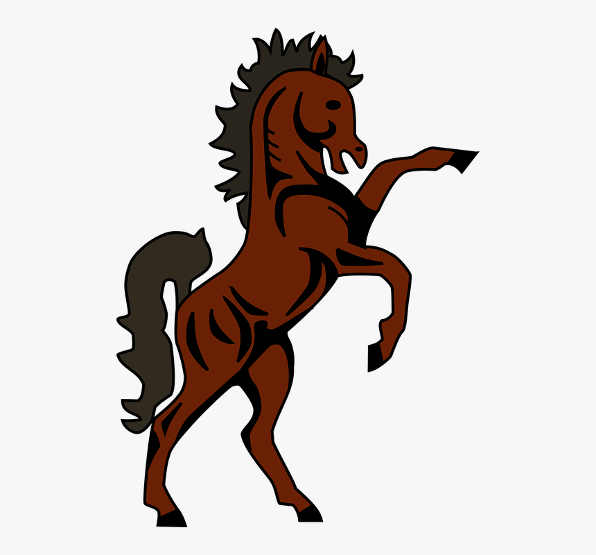 Animal, Horse, Mammal, Rearing - Coat Of Arms Of Lesotho, HD Png Download, Free Download