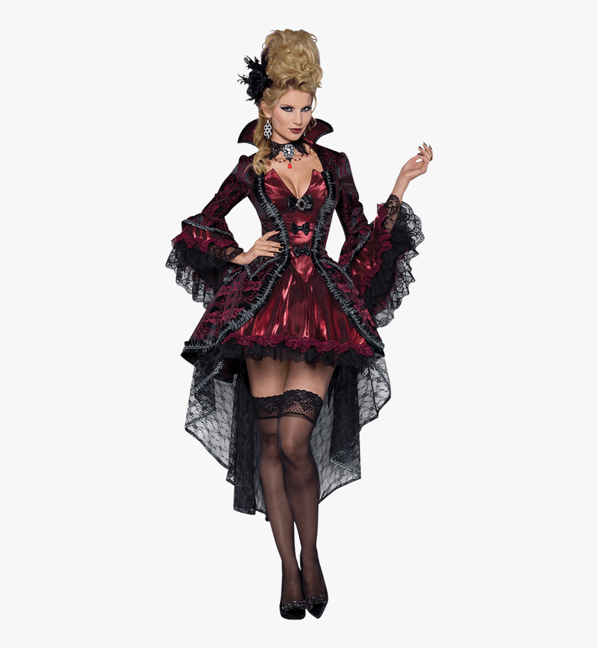 Womens Victorian Vampiress Costume - Scary Vampire Halloween Costumes, HD Png Download, Free Download