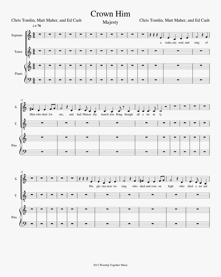 Transparent Female Crown Png - Piano Partitura Arroz Con Leche, Png Download, Free Download