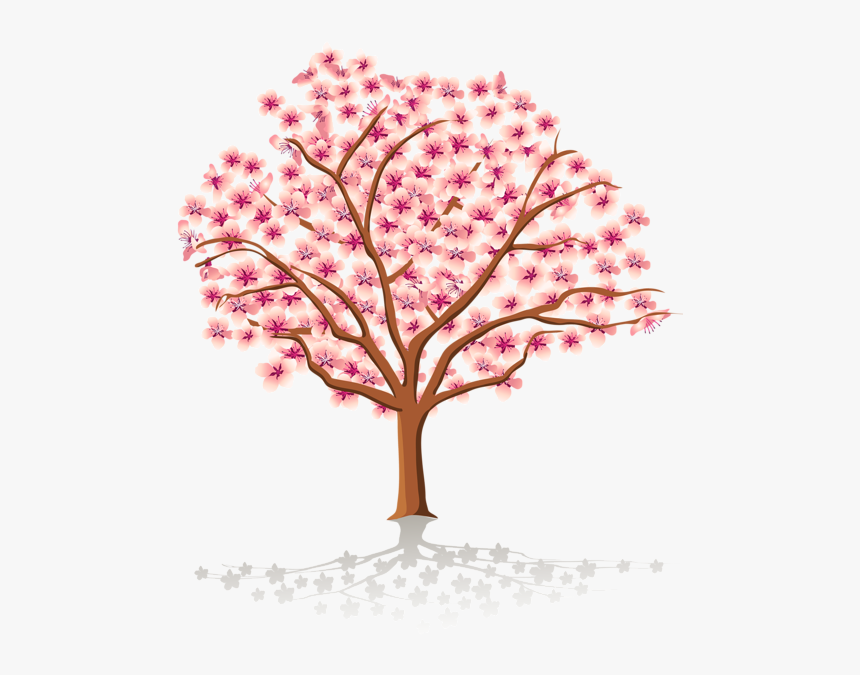 Cross Clipart Spring - Cherry Blossom Tree Clipart Transparent Background, HD Png Download, Free Download