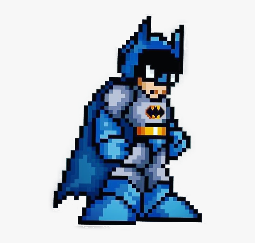 stickergang #8bit #batman #the #dark #knight #blue - Mega Man Pixel Gif, HD  Png Download - kindpng