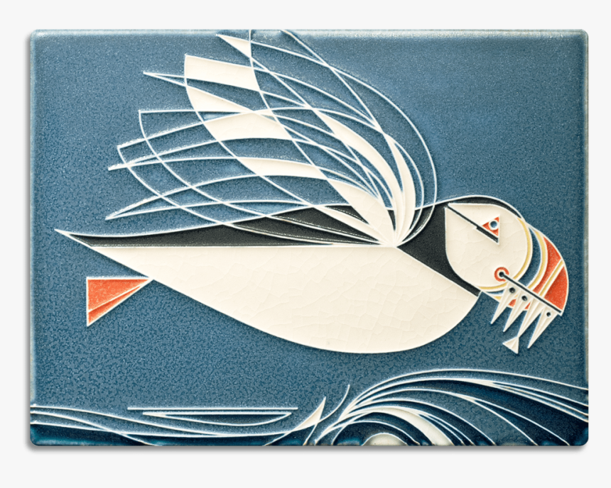 6877 Puffin - Charley Harper Puffin Tile, HD Png Download, Free Download
