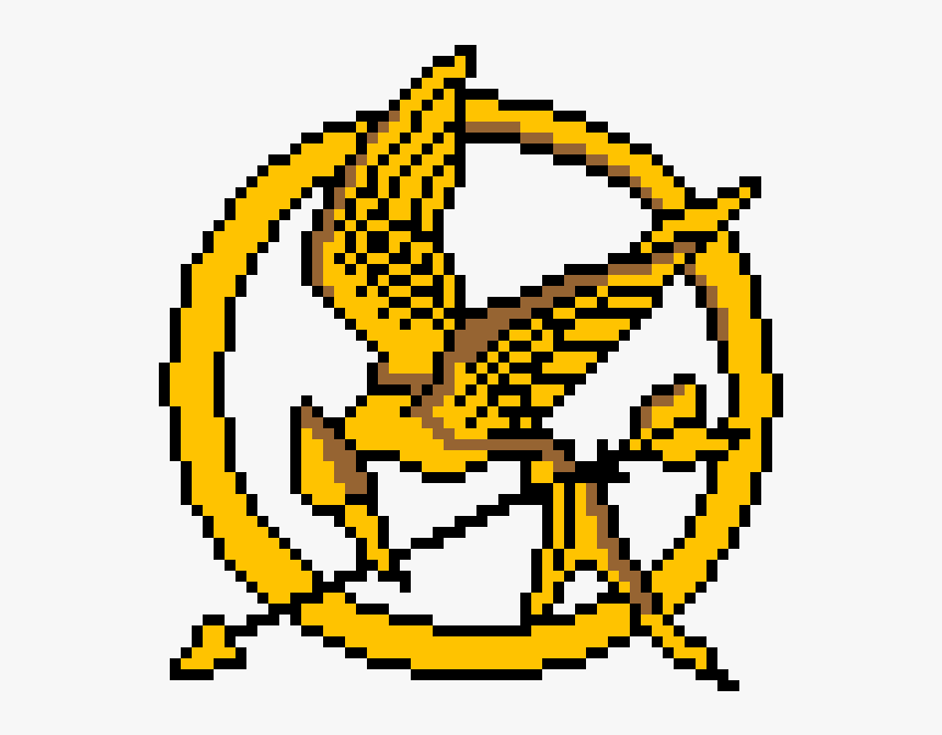 Transparent Mockingjay Png - Hunger Games Mockingjay Pixel Art, Png Download, Free Download