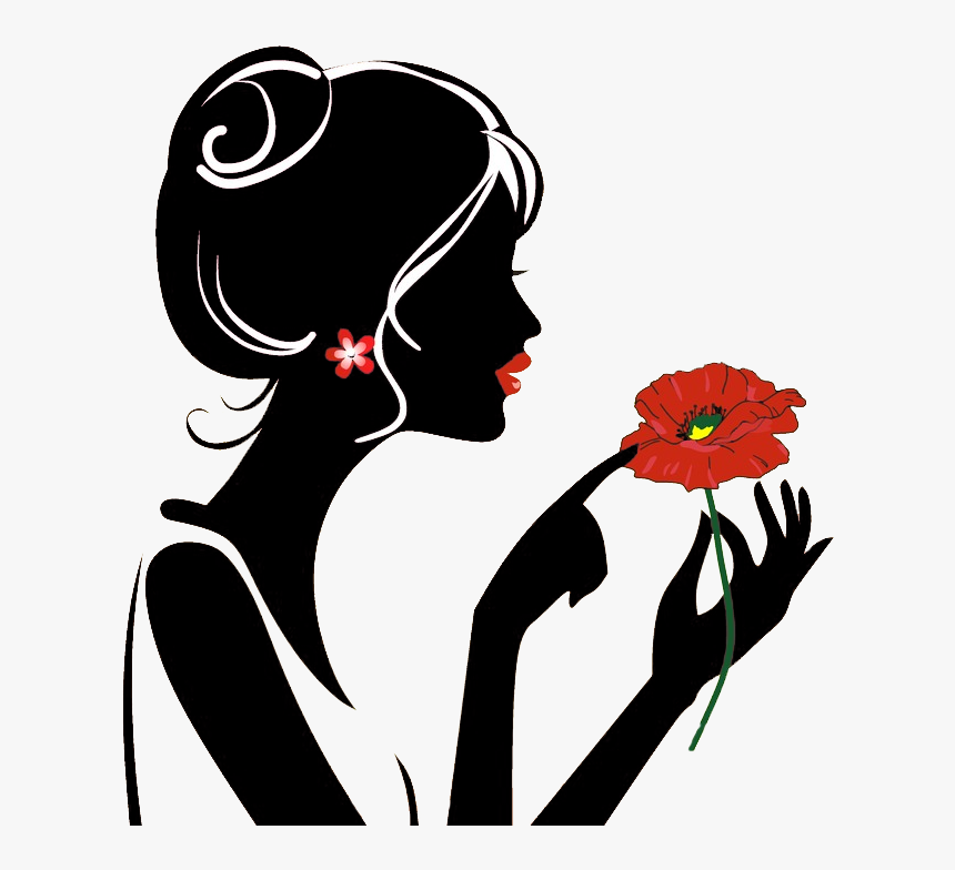 Girl In Silhouettes - Girl Silhouette, HD Png Download, Free Download