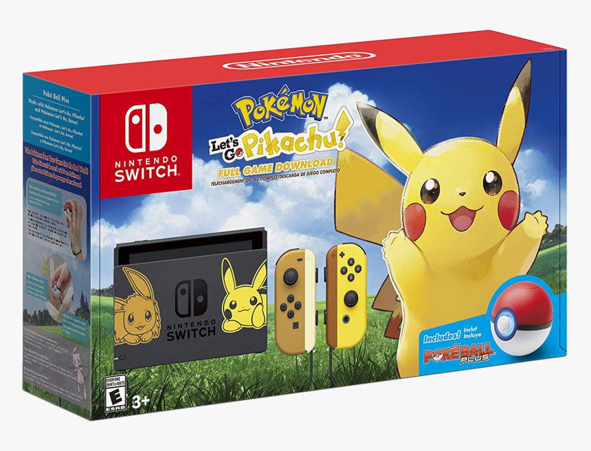 Nintendo Switch Let's Go Pikachu, HD Png Download, Free Download