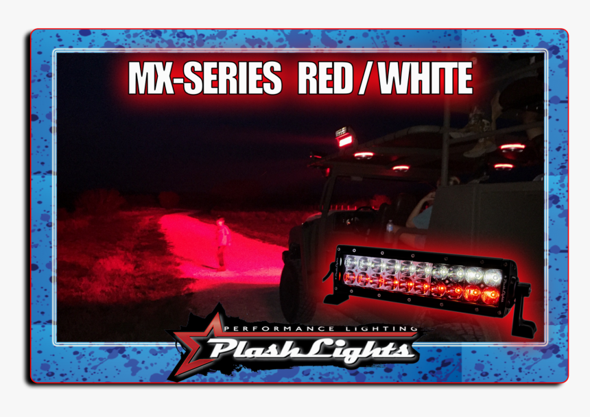 Plashlights Dual Color Led Hunting Light Bar Red White - Display Device, HD Png Download, Free Download