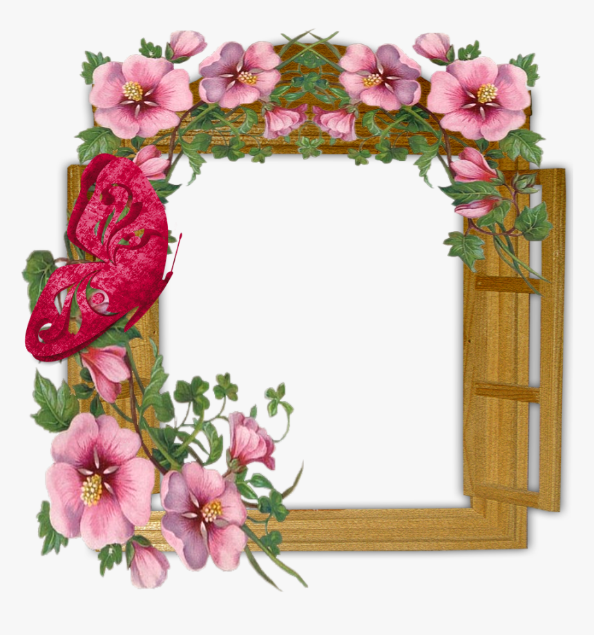 Download Flowers Photo Frame, HD Png Download, Free Download