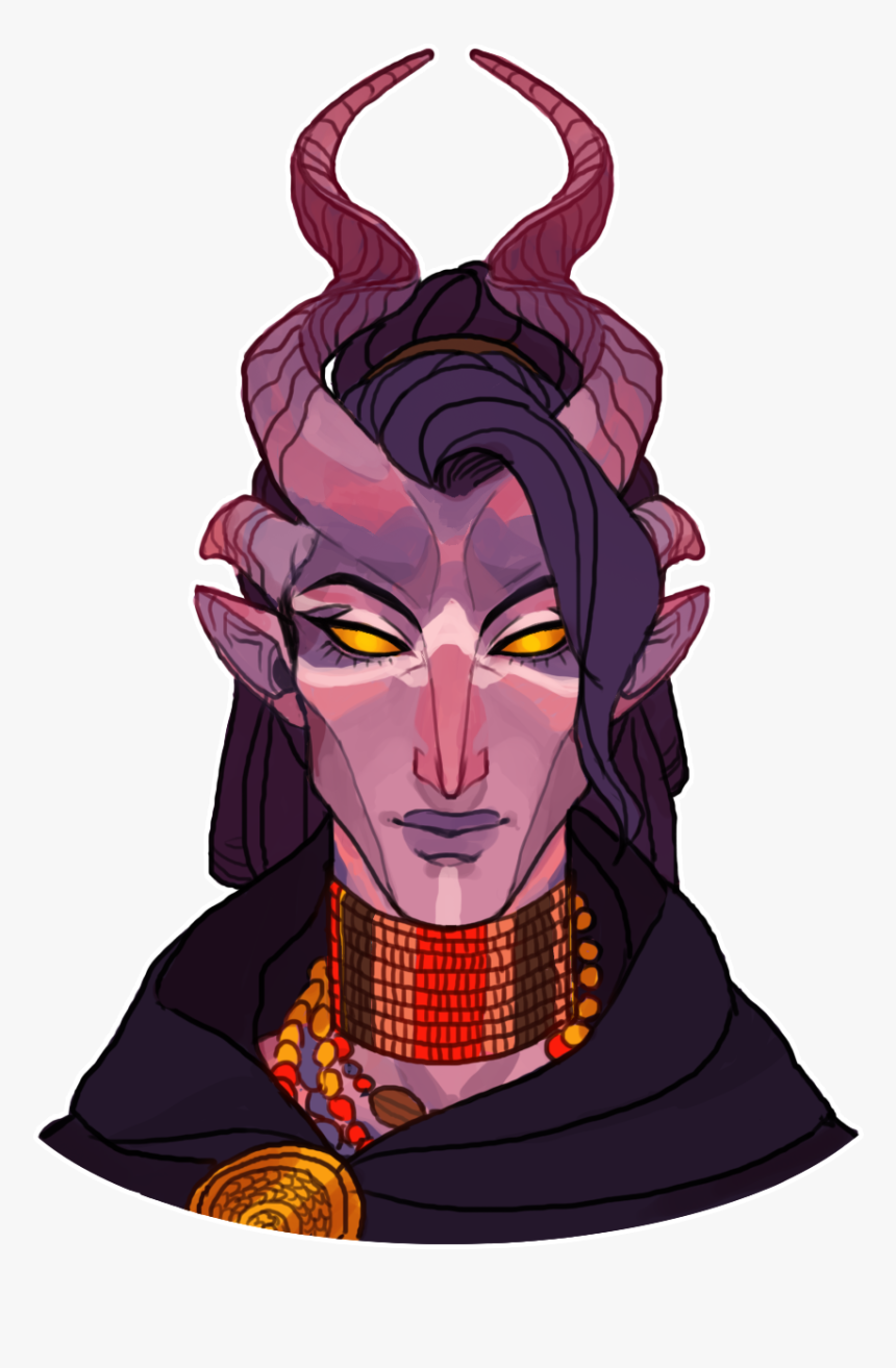 “shail Vakoth, My Tiefling Warlock For A D&d Campaign - Tiefling Warlock, HD Png Download, Free Download