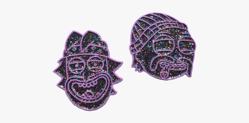 Rick Chong & Morty Cheech Pin Set - Earrings, HD Png Download, Free Download