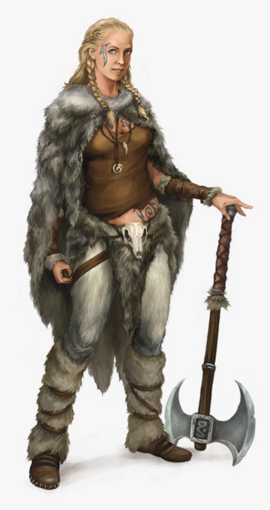 D&d Character Png - Barbarian Fur Dungeons And Dragons, Transparent Png, Free Download
