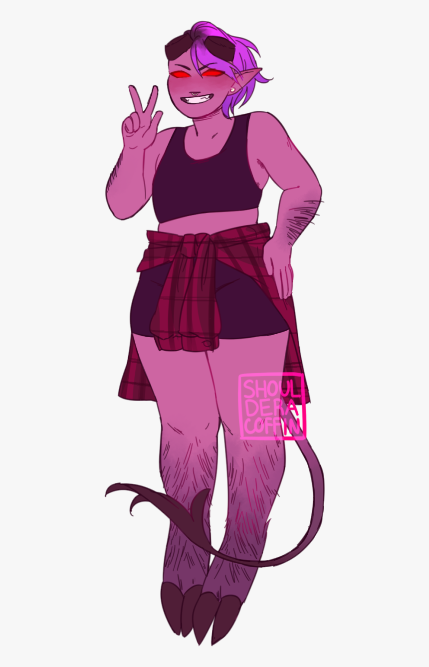 Tiefling Comm - Illustration, HD Png Download, Free Download