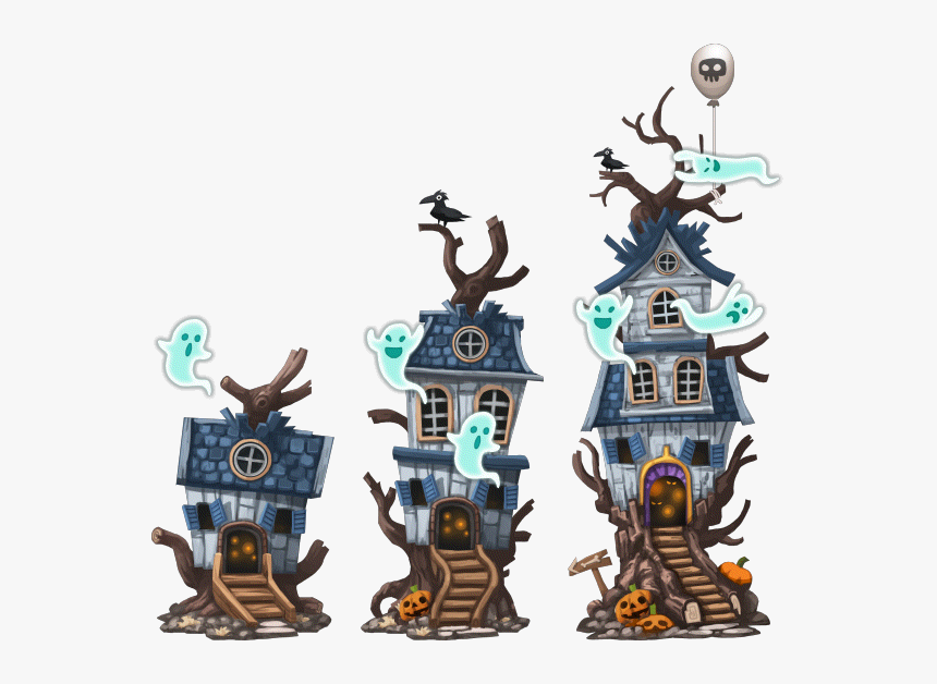 Halloween House Halloween House Level - Figurine, HD Png Download, Free Download