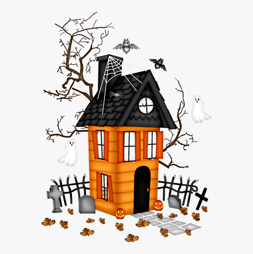 Transparent All Hallows Eve Clipart - Cute Halloween Haunted House Clipart, HD Png Download, Free Download