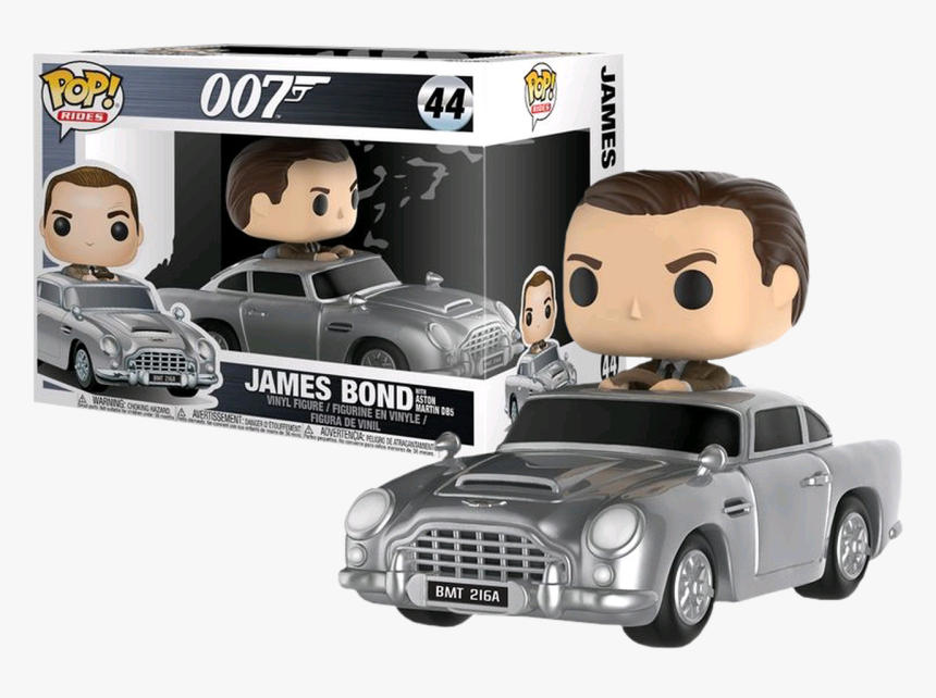 James Bond In Aston Martin Db5 Pop Ride Vinyl Figure - James Bond Jaws Funko Pop, HD Png Download, Free Download