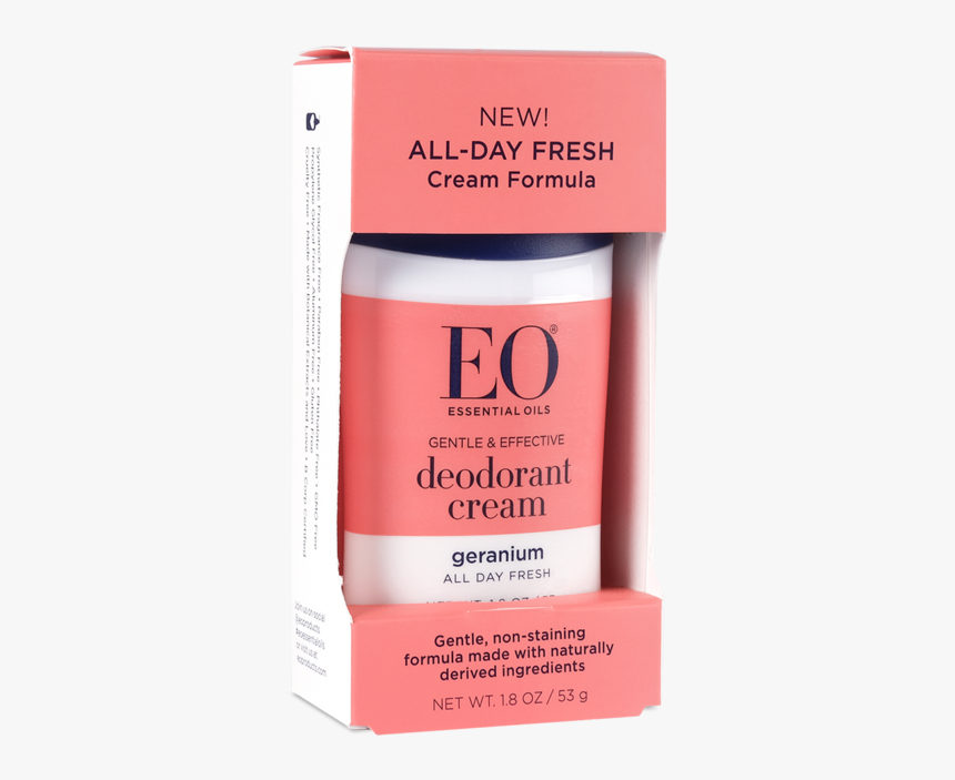 Eo Geranium Deodorant Cream 1.8 Oz, HD Png Download, Free Download